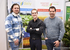 Diego Bruijn (left) and Jan van der Sar (right) from Solid Plant Productionscame came to visit the BPnieuws booth. Solid Plant Productions specializes in creating luxurious and trendy plant arrangements for wholesalers and exporters within and outside Europe.